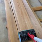 新発田市　外壁塗装　外壁部材塗装