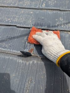 新発田市　外壁塗装　屋根塗装　ケレン